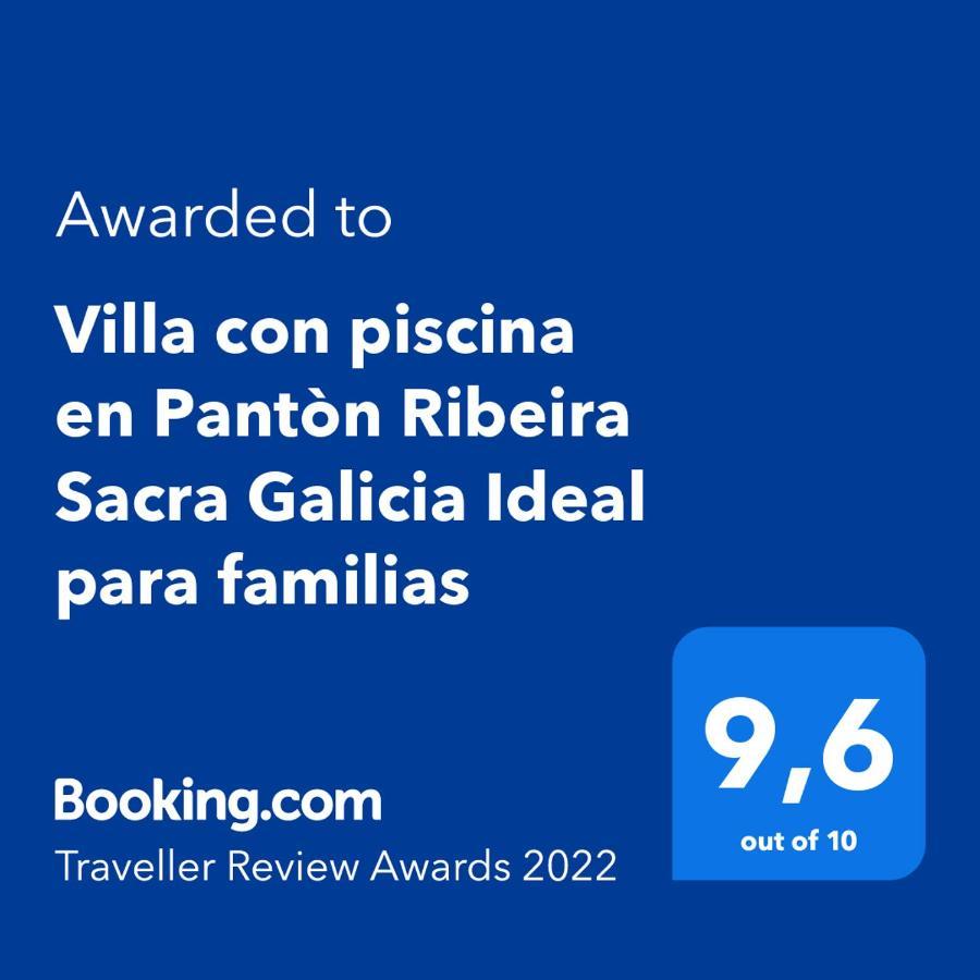 Villa Con Piscina En Panton Ribeira Sacra Galicia Ideal Para Familias Ngoại thất bức ảnh